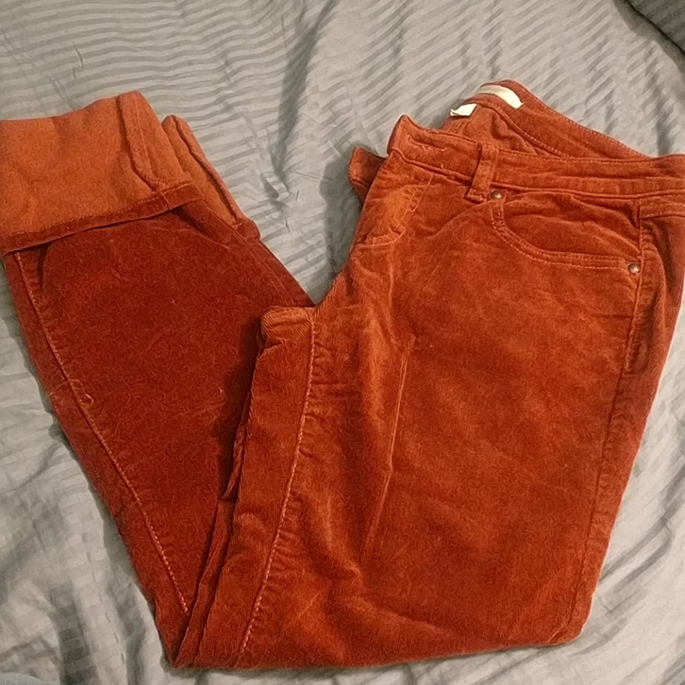 Burnt orange Lauren Conrad cordoroy pants